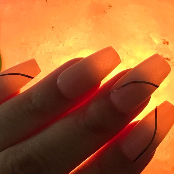 beige beauty acrylic/gel luxury press on nails - Picture 2 of 3